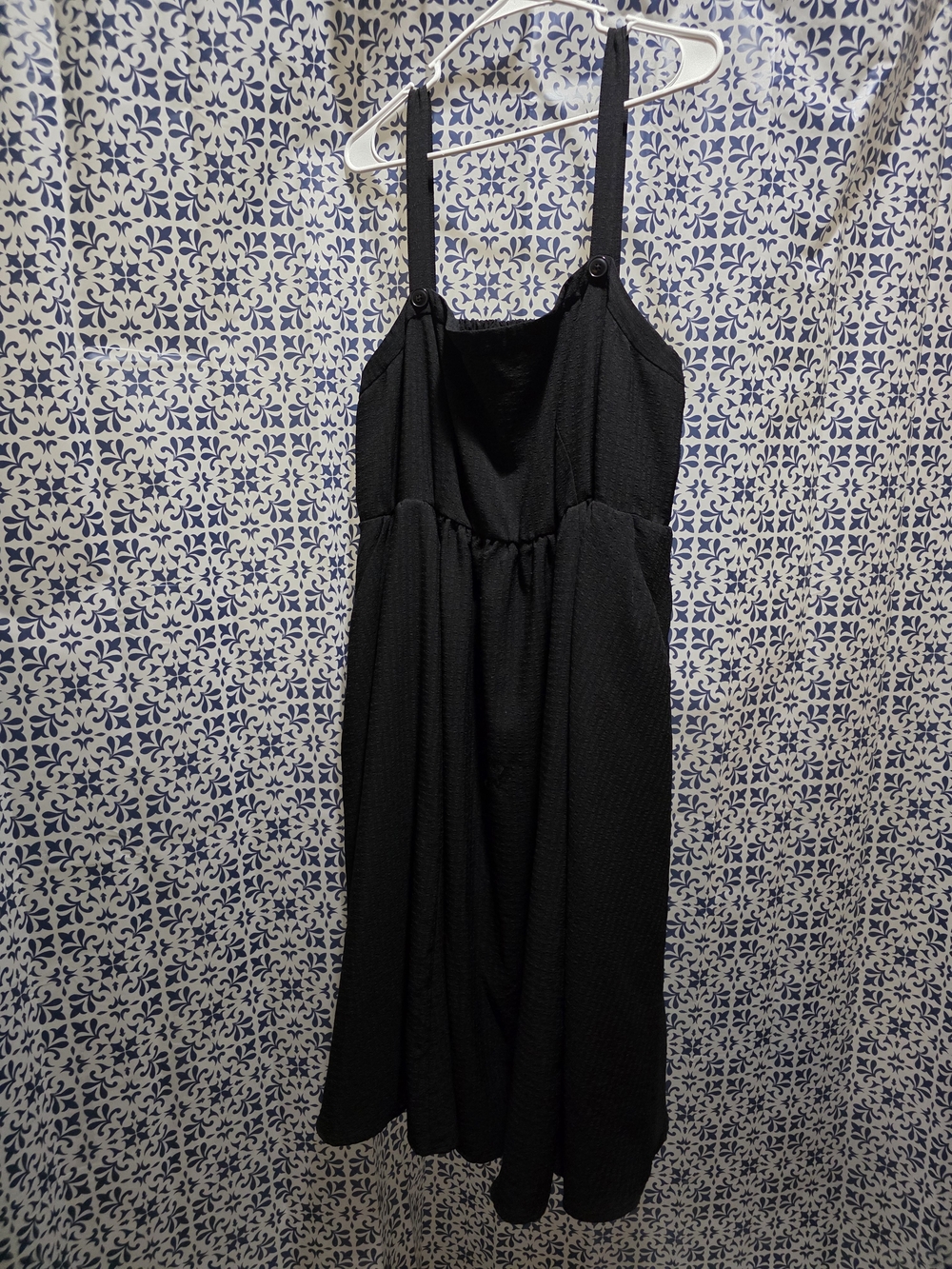 Torrid Retro Chic Black Smocked Waist Dress